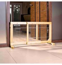 Posuvná bariéra pro štěňata a malé psy 63-108x50x31 cm 1 ks