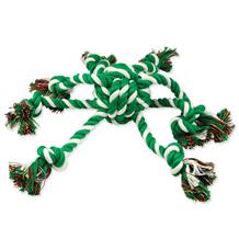 Přetahovadlo DOG FANTASY chobotnice zeleno-bílá 45 cm Přetahovadlo DOG FANTASY chobotnice zeleno-bílá 45 cm