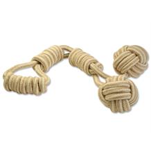 Přetahovadlo DOG FANTASY Juta madlo + 2 míče 1 ks Přetahovadlo DOG FANTASY Juta madlo + 2 míče 1 ks