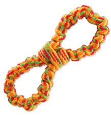 Přetahovadlo DOG FANTASY osmička barevná 25 cm