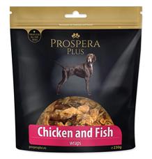 Pochoutka PROSPERA Plus rybičky obalené kuřetem 230g Pochoutka PROSPERA Plus rybičky obalené kuřetem 230g