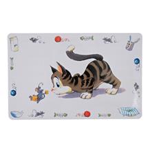 Prostírání bílé s kočkou a myší 44x28 cm Prostírání bílé s kočkou a myší 44x28 cm