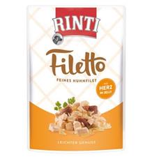Rinti Dog Filetto kapsa kuře+kuřecí srdce v želé 100 g Rinti Dog Filetto kapsa kuře+kuřecí srdce v želé 100 g