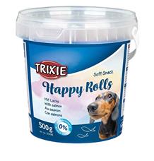 Soft Snack Happy Rolls - tyčinky s lososem, kyblík 500 g Soft Snack Happy Rolls - tyčinky s lososem, kyblík 500 g