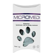 Rukavice VET MICROMED ošetřující, čístící S
