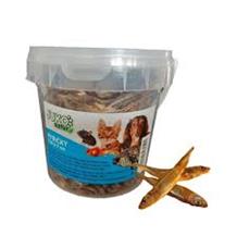 Rybičky sušené (3 - 7 cm) JUKO, dóza 500 ml ( 80g )