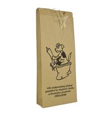 Sáčky na psí exkrementy papírové, šité s ouškem 25ks 1 ks Sáčky na psí exkrementy papírové, šité s ouškem 25ks 1 ks