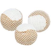 Sada 3ks jutových chrastících míčků, ø 5 cm