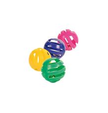 Sada plastových míčků s rolničkou 4 cm 4 ks Sada plastových míčků s rolničkou 4 cm 4 ks