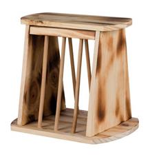 Samostatně stojící krmítko na seno, dřevěné 25 x 22 x 18 cm Samostatně stojící krmítko na seno, dřevěné 25 x 22 x 18 cm