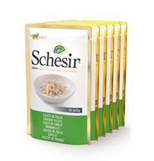 Schesir Cat kapsa Adult Monoprot. kuřecí filé 6X85g Schesir Cat kapsa Adult Monoprot. kuřecí filé 6X85g