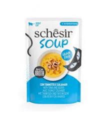 Schesir Cat kapsa Adult Soup tuňák/oliheň 85 g 