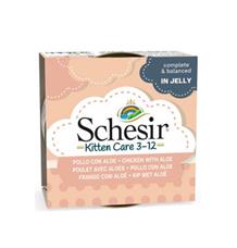 Schesir Cat konz. Kitten kuře/aloe v želé 85g Schesir Cat konz. Kitten kuře/aloe v želé 85g