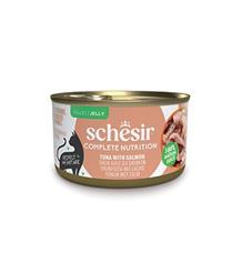 Schesir Cat konz.Compl.Nutrition Tuňák+losos želé  85g