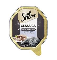 Sheba vanička Telecí a kuřecí paštika 85g Sheba vanička Telecí a kuřecí paštika 85g