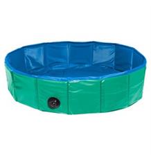 Skládací bazén pro psy zeleno/modrý