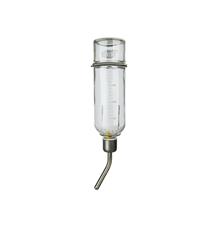 Skleněná napáječka pro činčily 500 ml s úchytem na klec 1 ks Skleněná napáječka pro činčily 500 ml s úchytem na klec 1 ks