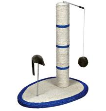 Škrábadlo válec + míč, myš + pružina na podestě 40x30 cm Škrábadlo válec + míč, myš + pružina na podestě 40x30 cm