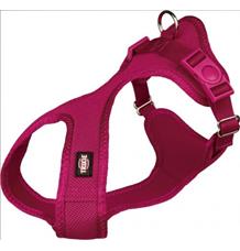 Soft postroj, jemný, vypolstrovaný fuchsiový S-M 35-60 cm/20 mm Soft postroj, jemný, vypolstrovaný fuchsiový S-M 35-60 cm/20 mm