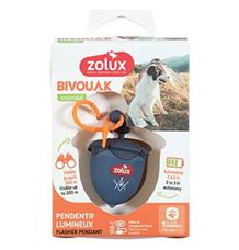Světýlko blikací BIVOUAK oříšek USB modrá Zolux