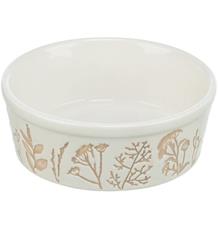 Keramická miska s texturovaným motivem, bílá/šedobéžová 0,3 l/ ø 12 cm Keramická miska s texturovaným motivem, bílá/šedobéžová 0,3 l/ ø 12 cm