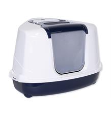 Toaleta MAGIC CAT Jumbo s krytem rohová modrá Toaleta MAGIC CAT Jumbo s krytem rohová modrá