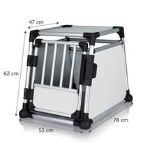 Transportní klec - hliníkový rám, pevné panely 55x62x78 cm 1 ks Transportní klec - hliníkový rám, pevné panely 55x62x78 cm 1 ks