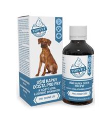 Ušní kapky očista pro psy TOPVET 50ml