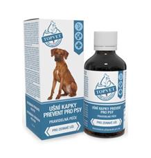 Ušní kapky Prevent pro psy TOPVET 50 ml Ušní kapky Prevent pro psy TOPVET 50 ml
