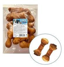 Uzel buvolí obalený kuřecím masem JUKO Snacks 6,5 cm