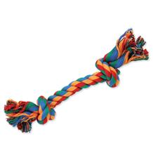 Uzel DOG FANTASY bavlněný barevný 2 knoty 25 cm Uzel DOG FANTASY bavlněný barevný 2 knoty 25 cm
