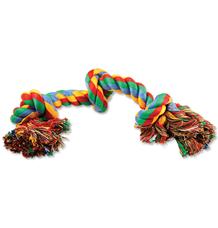 Uzel DOG FANTASY bavlněný barevný 3 knoty 40 cm