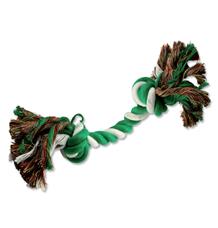 Uzel DOG FANTASY bavlněný zeleno-bílý 2 knoty 30 cm Uzel DOG FANTASY bavlněný zeleno-bílý 2 knoty 30 cm