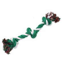 Uzel DOG FANTASY bavlněný zeleno-bílý 3 knoty 40 cm