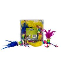 Váleček barevný s pružinou a peřím 4,7cm