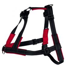 Vodící, tréninkový postroj SOFT černý M-L 55-90 cm/25 mm