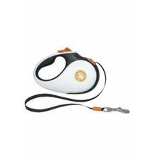 Vodítko samonavíjecí černobílo/oranžová Kiwi 25kg/5m Vodítko samonavíjecí černobílo/oranžová Kiwi 25kg/5m