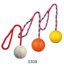 Vrhací míč hrbolatý na šňůře 7cm/30cm Vrhací míč hrbolatý na šňůře 7cm/30cm