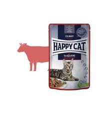 Happy Cat MEAT IN SAUCE Culinary Voralpen-Rind / Hovězí 85 g Happy Cat MEAT IN SAUCE Culinary Voralpen-Rind / Hovězí 85 g