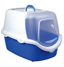 WC VICO kryté s dvířky a filtrem, EASY CLEAN 56x40x40cm tyrkysovo/bílá - jen náhradní víko + plus lopatka WC VICO kryté s dvířky a filtrem, EASY CLEAN 56x40x40cm tyrkysovo/bílá - jen náhradní víko + plus lopatka