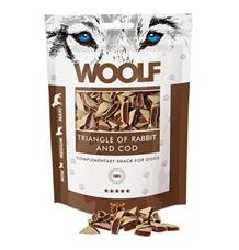 WOOLF pochoutka Rabbit and Cod Triangle 100g WOOLF pochoutka Rabbit and Cod Triangle 100g