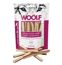 WOOLF pochoutka soft duck and cod sandwich long 100g WOOLF pochoutka soft duck and cod sandwich long 100g