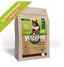 Yoggies, Jehnečí a bílá ryba, granule lisované za studena 2x 15kg + Fit kostičky Yoggies pro psy 2x47g Yoggies, Jehnečí a bílá ryba, granule lisované za studena 2x 15kg + Fit kostičky Yoggies pro psy 2x47g