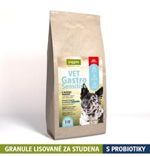 Yoggies VET Gastro Sensitive s krůtím masem, minigranule lisované za studena s probiotiky 10 kg