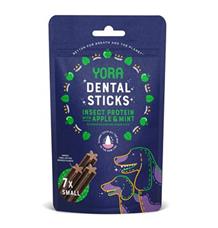 YORA Dog dentál.tyčinky z hmyzu jablko a máta 