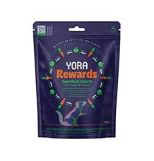 YORA Dog pamlsky z hmyzu Rewards jablko a mrkev 100g