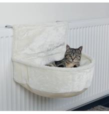 Závěsné plyšové lůžko na topení hluboké bílé 45x13x33 cm Závěsné plyšové lůžko na topení hluboké bílé 45x13x33 cm