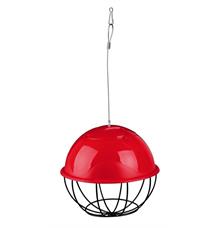 Závěsný míč na potravu napůl plastový/pletivo 16 cm 1 ks