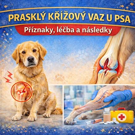 Prasklý křížový vaz u psů