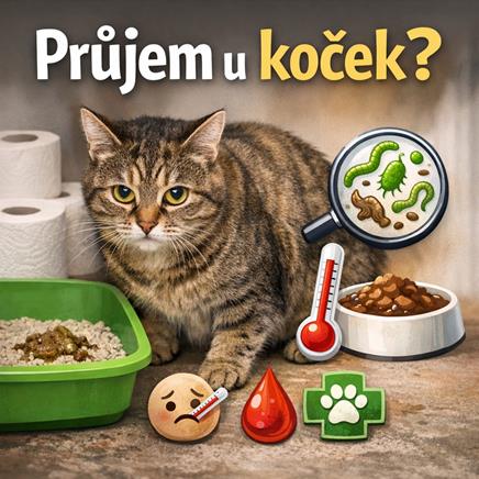 Průjem u koček
